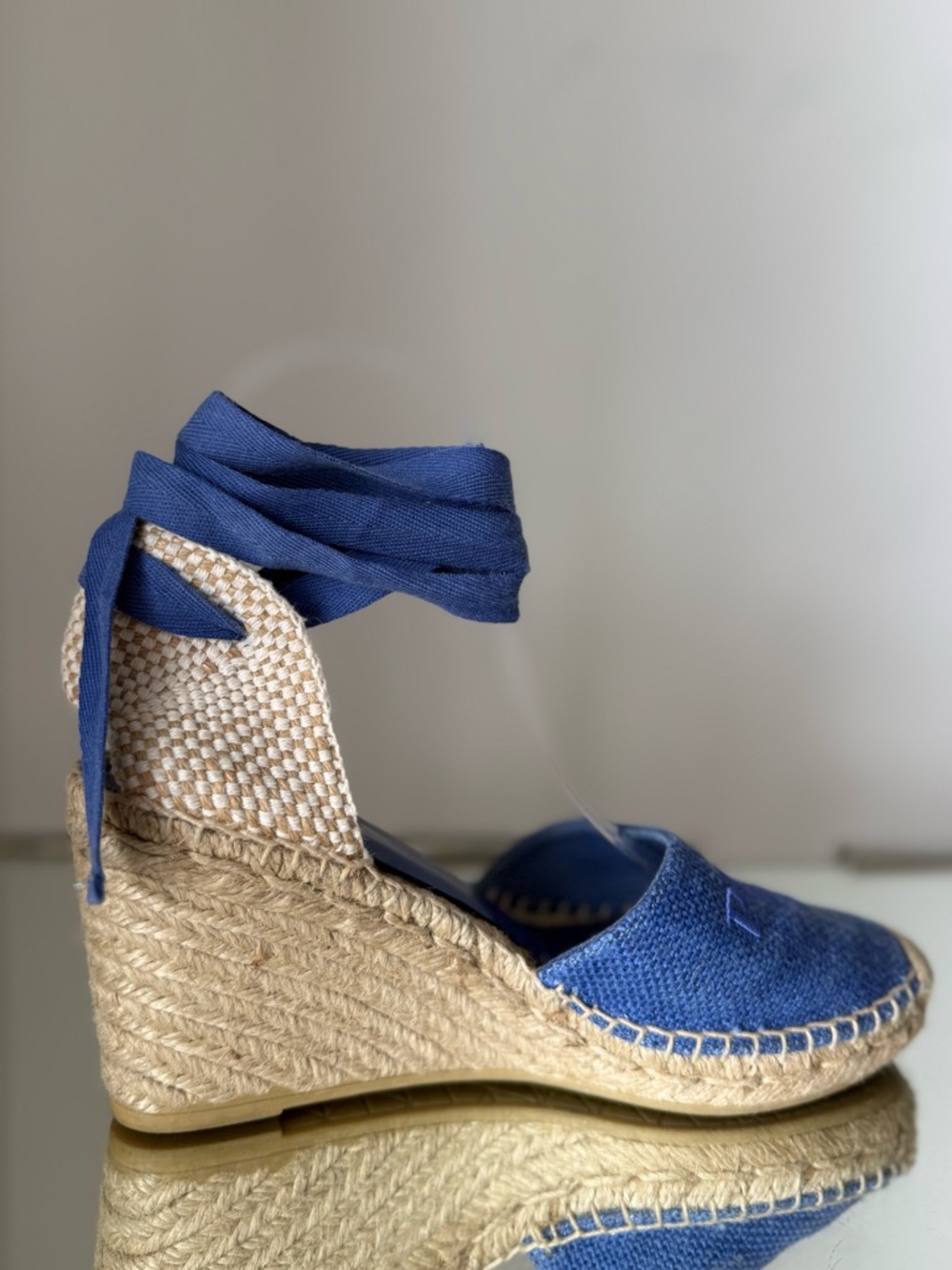 Like new PRADA Wrap Around Espadrille Sandals $985 38 - Picture 7 of 12
